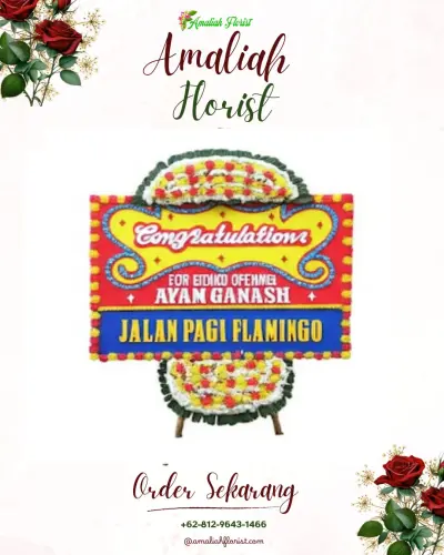 Bunga Papan Congratulation di Majasih
